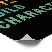 Weird Aunts Build Character Retro Funny Auntie Mot ポスター (角)