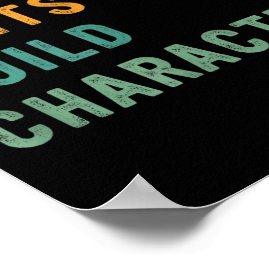 Weird Aunts Build Character Retro Funny Auntie Mot ポスター (角)