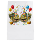 Weird Birthday Fish Heads ミディアムペーパーバッグ (裏面)