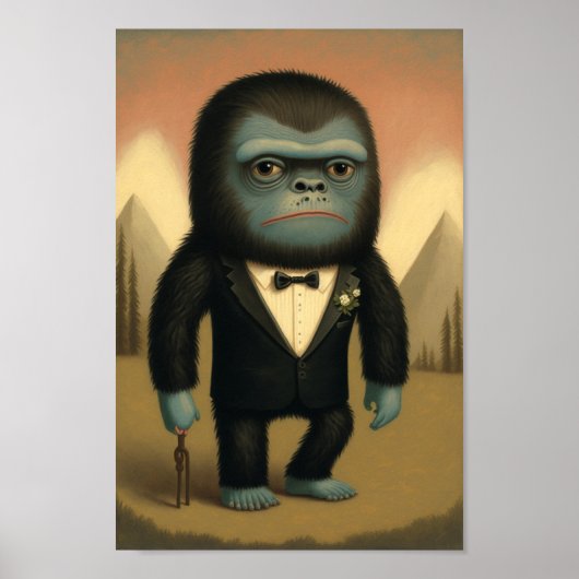 Weird Fantasy Bigfoot Sasquatch Guy  ポスター (正面)