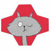 Weird Gray Cat  サッカーボール (フラット)