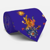 WEIRD MEDIEVAL BESTIARY,ALCHEMIST,RED DRAGON,Blue ネクタイ (ロール)