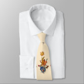 WEIRD MEDIEVAL BESTIARY,ALCHEMIST,RED DRAGON ,SUN ネクタイ (タイ)