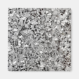 Weird Shapes Detailed Cartoon マグネット