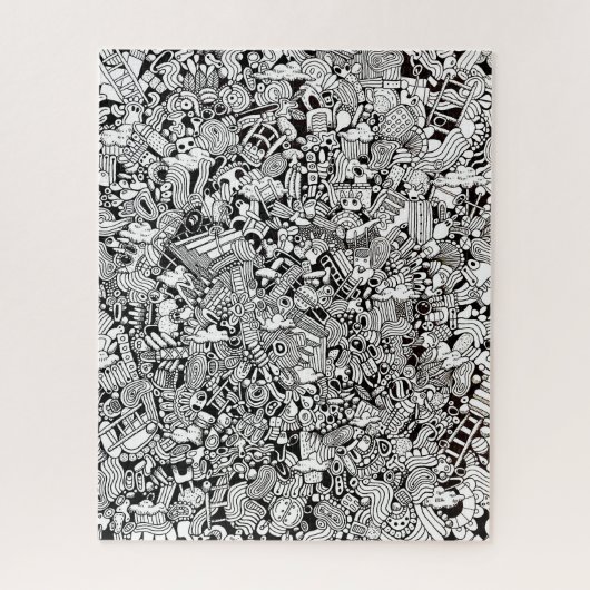 Weird Shapes Detailed Cartoon Difficult ジグソーパズル (縦)