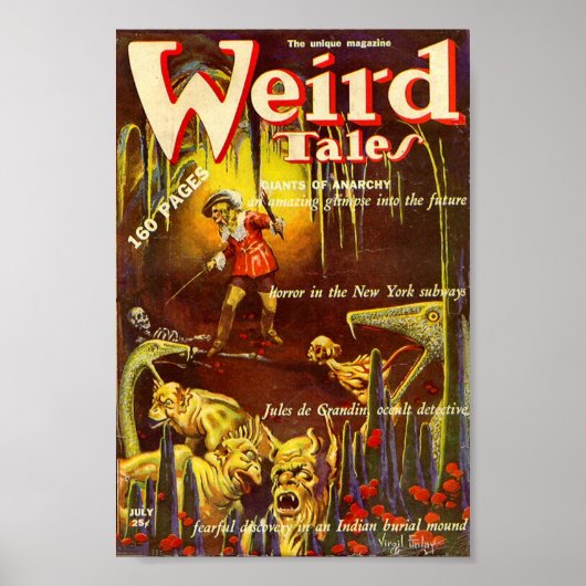Weird Tales Comic Poster July1 ポスター (正面)