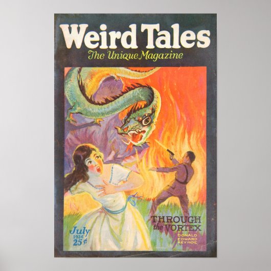 Weird Tales Through the Vortex 1926 Cover ポスター (正面)