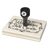 Weird Teachers Build Character Funny Teaching Fun ラバースタンプ (スタンプ)