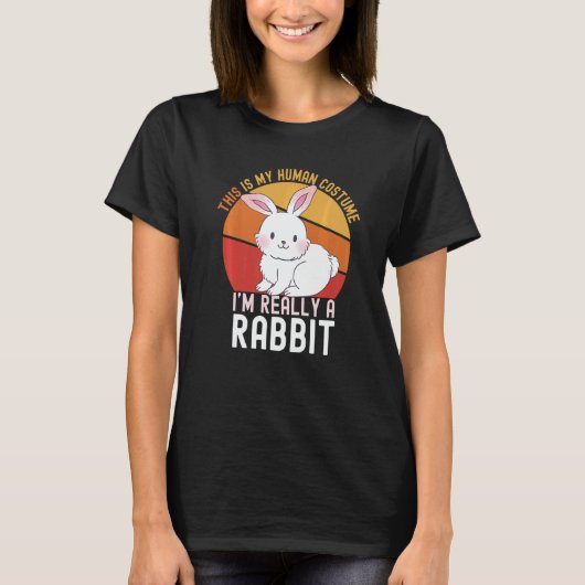 Weird This is My Human Costume I'm Really A Rabbi  Tシャツ (正面)