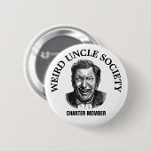 Weird Uncle Society Vintage Button 缶バッジ (正面&裏面)