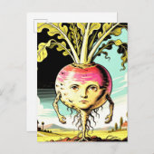 Weird Vegetable Man: Mr. Rutabaga ポストカード (正面/裏面)