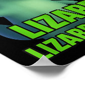 Weirdcore動物おもしろい女性男性トカゲLiz ポスター (角)