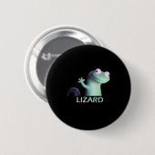 Weirdcore動物おもしろい女性男性トカゲLiz 缶バッジ (正面&裏面)