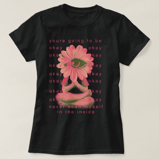 weirdcore美服altインディdreamcore tシャツ (デザイン正面)