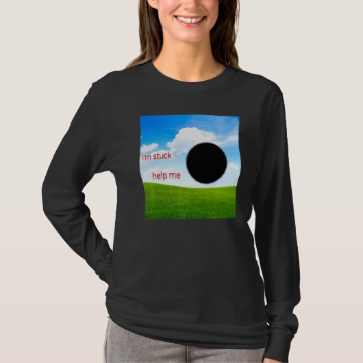 Weirdcore美的ドリームコアOdcoreブラックホールS Tシャツ (正面)
