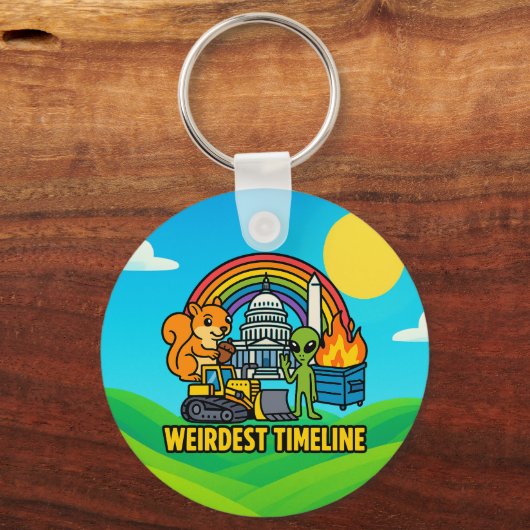 Weirdest Timeline Keychain by Phil Elmore キーホルダー (裏面)