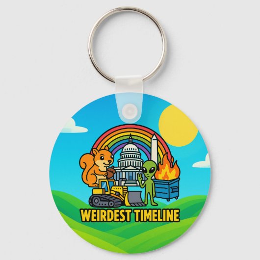 Weirdest Timeline Keychain by Phil Elmore キーホルダー (裏面)