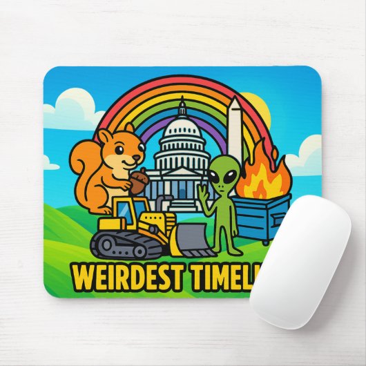 Weirdest Timeline Mousepad by Phil Elmore マウスパッド (マウス)