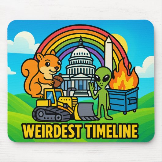 Weirdest Timeline Mousepad by Phil Elmore マウスパッド (正面)