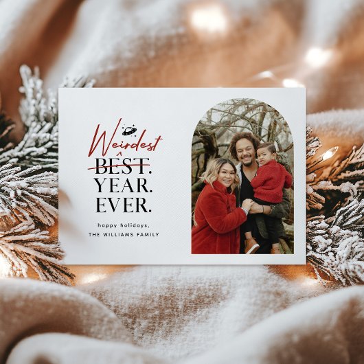 Weirdest Year Everフォトホリデーカード シーズンカード