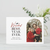 Weirdest Year Everフォトホリデーカード シーズンカード (スタンド正面)