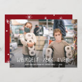 Weirdest Year Ever – ホリデー写真 シーズンカード (正面/裏面)