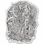 Weirdhead、Brian Benson Vinyl Stickerより シール (正面)