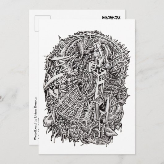 Weirdhead by Brian Benson Flat Card (正面/裏面)