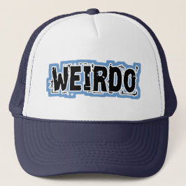 WEIRDO - 青背景 キャップ