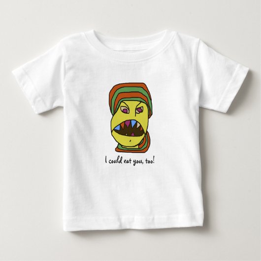 WEIRDOSのおもしろい飢えた漫画 ベビーTシャツ (正面)