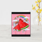 Weirore Aesthetic Kawaii Watermelon Eyes Winged Ey カード (黄色い花)