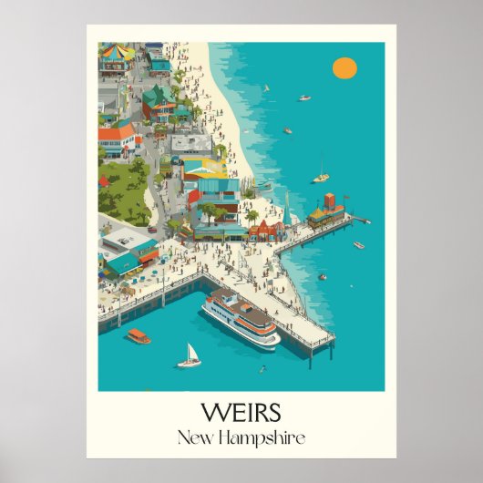 Weirs New Hampshire Boardwalk Fun ポスター (正面)