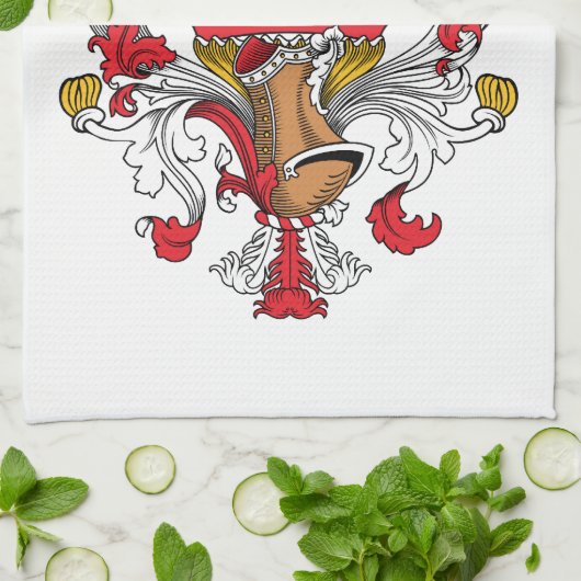 Weissの家紋 キッチンタオル (折り畳み)