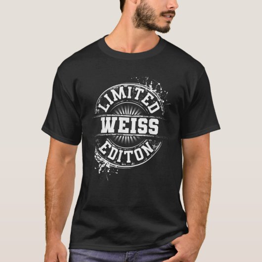 WEISS おかしな姓の家系図 誕生日 親族再会 G Tシャツ (正面)