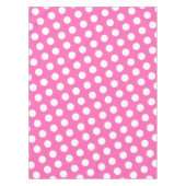 Weiß gepunktetes Muster テーブルクロス (正面)