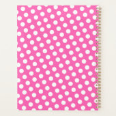 Weiß gepunktetes Muster プランナー手帳 (裏面)