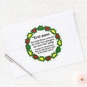 Weissagung der Cree ラウンドシール (封筒)