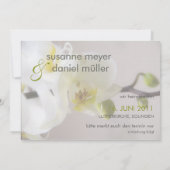 Weiße Orchidee • 日付Karteを救って下さい セーブザデート (裏面)