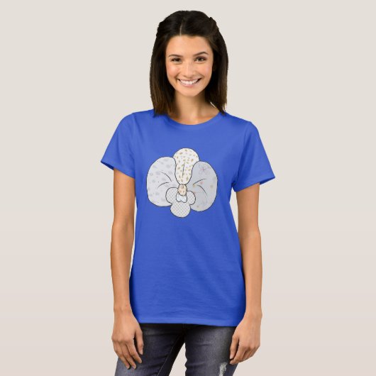 weiße Orchidee Tシャツ (正面フル)