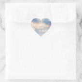 weiße Wolken vor blauem Himmel      ハートシール (バッグ)