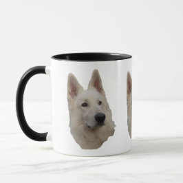 weisser Schäferhund Kopf Tasse マグカップ