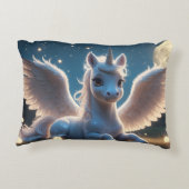 Weißes Einhorn mit Flügeln アクセントクッション (裏面)