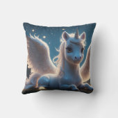 Weißes Einhorn mit Flügeln クッション (裏面)