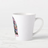 Weißes Einhorn mit Flügeln - Magic Queen カフェラテマグ (右)