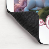 Weißes Einhorn mit Flügeln - Magic Queen マウスパッド (コーナー)