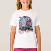 Weißes Einhorn mit Flügeln - Magic Queen Tシャツ (正面)
