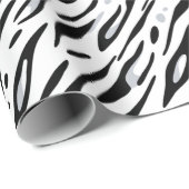 Weißes Tiger Streifen Druck ラッピングペーパー (ロールコーナー)