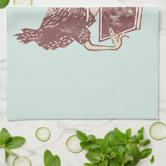 Weka Bird読は本だ キッチンタオル (折り畳み)