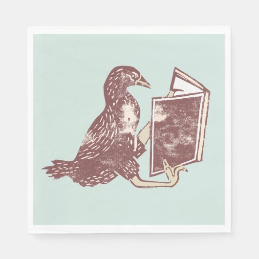 Weka Bird読は本だ スタンダードランチョンナプキン (正面)