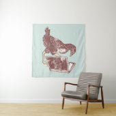 Weka Bird読は本だ タペストリー (インサイチュ(横))